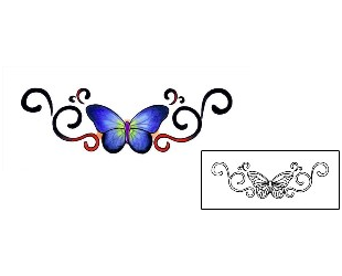 Butterfly Tattoo Specific Body Parts tattoo | PVF-00048