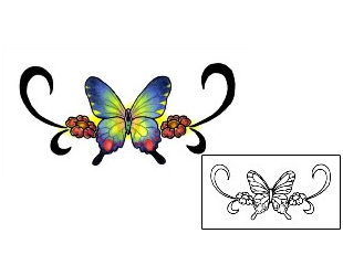Butterfly Tattoo Specific Body Parts tattoo | PVF-00050