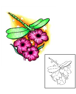 Dragonfly Tattoo Plant Life tattoo | PVF-00098