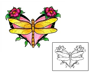 Dragonfly Tattoo Specific Body Parts tattoo | PVF-00099