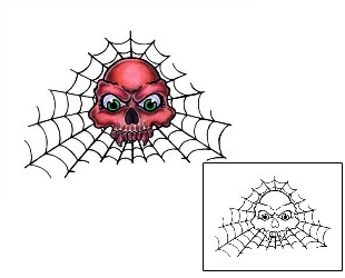 Spider Web Tattoo Horror tattoo | PVF-00205