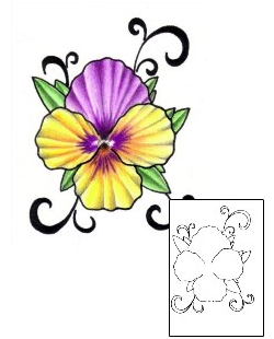 Pansy Tattoo Plant Life tattoo | PVF-00299