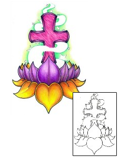 Cross Tattoo Religious & Spiritual tattoo | PVF-00320