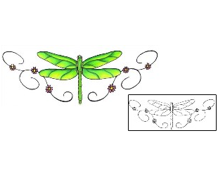 Dragonfly Tattoo Specific Body Parts tattoo | PVF-00345
