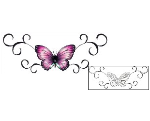 Butterfly Tattoo Specific Body Parts tattoo | PVF-00351