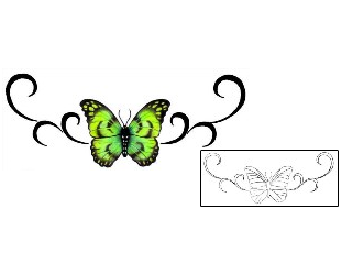 Butterfly Tattoo Specific Body Parts tattoo | PVF-00356
