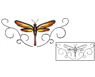 Dragonfly Tattoo Specific Body Parts tattoo | PVF-00376