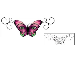 Butterfly Tattoo Specific Body Parts tattoo | PVF-00419