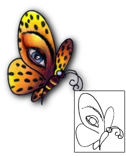 Eye Tattoo Leopard Spot Butterfly Tattoo