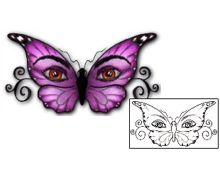 Butterfly Tattoo Specific Body Parts tattoo | PVF-00464