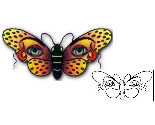 Butterfly Tattoo Specific Body Parts tattoo | PVF-00470