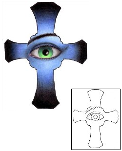Cross Tattoo Religious & Spiritual tattoo | PVF-00539
