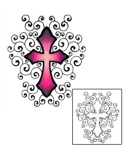 Cross Tattoo Religious & Spiritual tattoo | PVF-00578