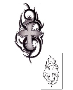 Cross Tattoo Religious & Spiritual tattoo | PVF-00604