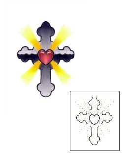 Sacred Heart Tattoo Religious & Spiritual tattoo | PVF-00632