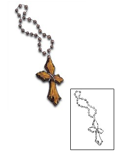 Rosary Beads Tattoo Religious & Spiritual tattoo | PVF-00645
