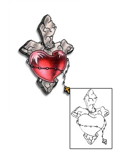 Heart Tattoo Religious & Spiritual tattoo | PVF-00659