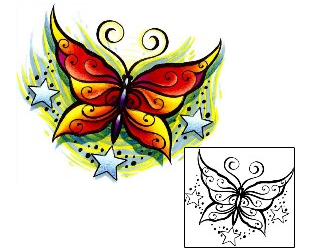 Butterfly Tattoo For Women tattoo | QDF-00014
