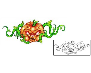 Pumpkin Tattoo Horror tattoo | RFF-00005