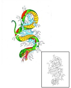 Snake Tattoo Horror tattoo | RFF-00034