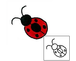 Ladybug Tattoo Insects tattoo | RIF-00119