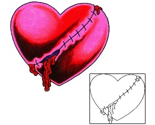 Broken Heart Tattoo For Women tattoo | RIF-00366