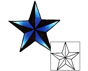 Nautical Star Tattoo Astronomy tattoo | RIF-00556