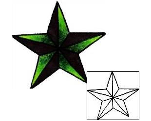 Nautical Star Tattoo Astronomy tattoo | RIF-00557