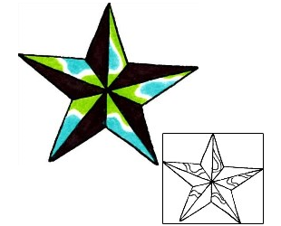 Nautical Star Tattoo Astronomy tattoo | RIF-00627