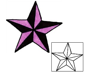 Nautical Star Tattoo Astronomy tattoo | RIF-00831