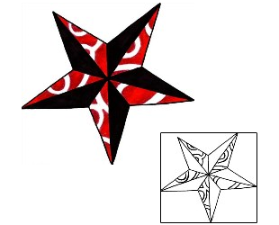 Nautical Star Tattoo Astronomy tattoo | RIF-00980