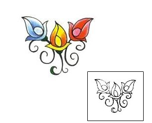 Flower Tattoo Plant Life tattoo | RNF-00055
