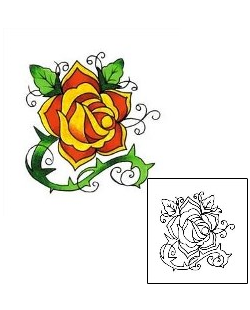 Flower Tattoo Plant Life tattoo | RNF-00187