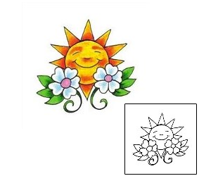 Flower Tattoo Plant Life tattoo | RNF-00206