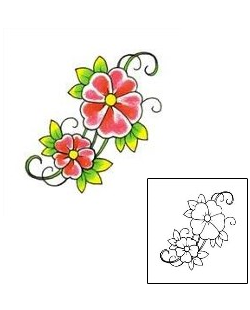 Flower Tattoo Plant Life tattoo | RNF-00239