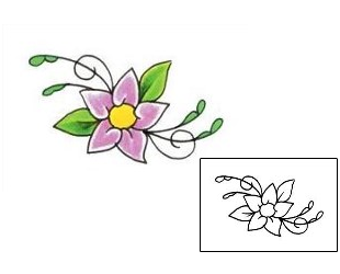 Flower Tattoo Plant Life tattoo | RNF-00270