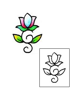 Flower Tattoo Plant Life tattoo | RNF-00363