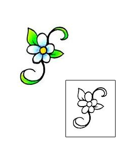 Daisy Tattoo Plant Life tattoo | RNF-00549