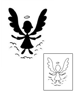 Angel Tattoo Religious & Spiritual tattoo | RNF-00572