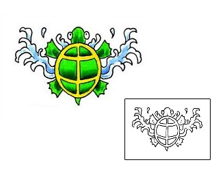 Turtle Tattoo Reptiles & Amphibians tattoo | RNF-00720