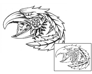 Eagle Tattoo Horror tattoo | ROF-00023