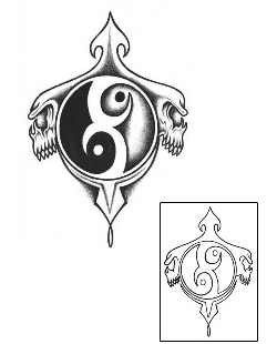 Yin Yang Tattoo Horror tattoo | ROF-00029