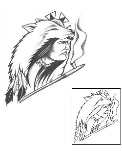 Wolf Tattoo Ethnic tattoo | ROF-00055