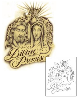 Jesus Tattoo Religious & Spiritual tattoo | ROF-00103