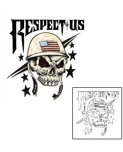 Skull Tattoo Respect Us Tattoo