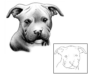 Dog Tattoo Baby Pitbull Tattoo