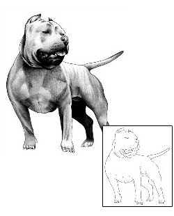 Dog Tattoo Tricky Pitbull Tattoo