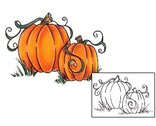 Pumpkin Tattoo Horror tattoo | RSF-00027