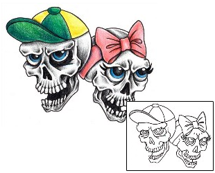 Skull Tattoo For Women tattoo | RSF-00040