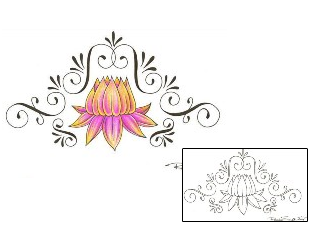 Lotus Tattoo Specific Body Parts tattoo | RSF-00047